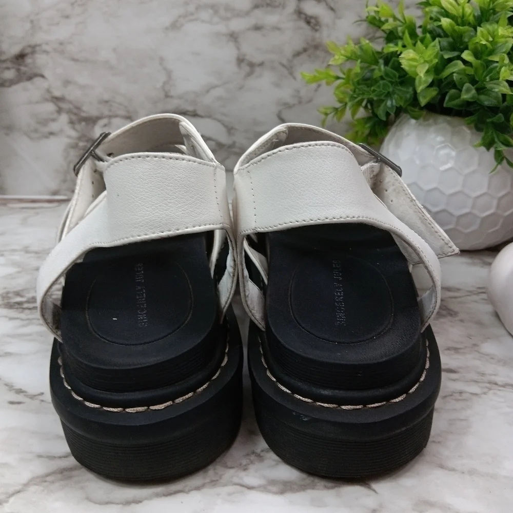 SINCERELY JULES Women's daring trending platform chunky sandals White Size 8.5